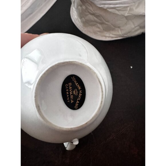 JOHANN HAVILAND wedding ring pattern sugar and creamer - Picture 6 of 6